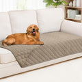 Smiry Waterproof Reversible Pet Couch Covers for Dogs | Pet Friendly, Soft Fabric, Washable Sofa Furniture Protector for Dogs Cat Kids, Checkered (40"x80", Taupe/Taupe) by Smiry