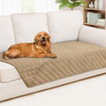 Smiry Waterproof Reversible Pet Couch Covers for Dogs | Pet Friendly, Soft Fabric, Washable Sofa Furniture Protector for Dogs Cat Kids, Checkered (40"x90", Camel/Camel) by Smiry
