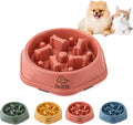 Slow Feeder Bowl for Small & Medium Cats & Dogs - Durable Slow Feeding Bowl with Non-Slip Base - Anti-Choking Puzzle Food Bowl for Dogs That Helps Mental Stimulation & Reduces Fast Eating-Pink by SnifitPetProducts