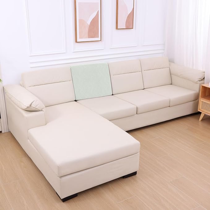 hyha Individual Couch Cushion Covers, Sofa Seat Cushion Covers Washable | Stretch Dog Couch Cover, Elastic Bottom, Anti-Slip Protector, Ideal For Pets & Kids, Durable Sofa Slipcover, Back Cover M - Image 7
