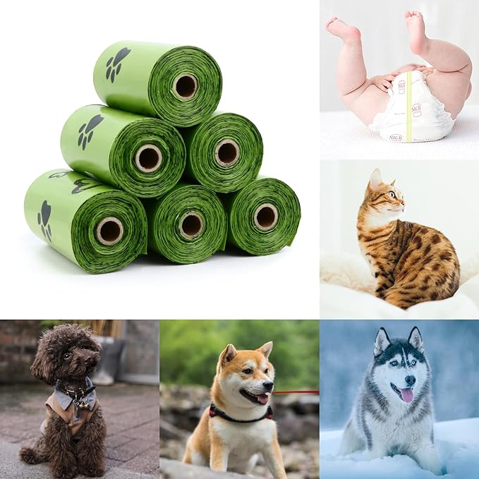 Dog Poop Bags Rolls with Dispenser Extra Thick Leak Proof 280Ct Scented | Strong Large 9x13 inch Waste Refill Bags for Daily Dog Walks, Cat Litter Cleanup Outdoor Travel and Multi-Pet Households - Image 6