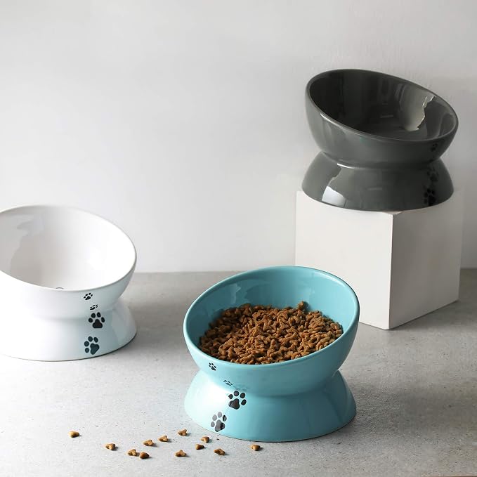 Y YHY Cat Bowls,Grey - Image 7
