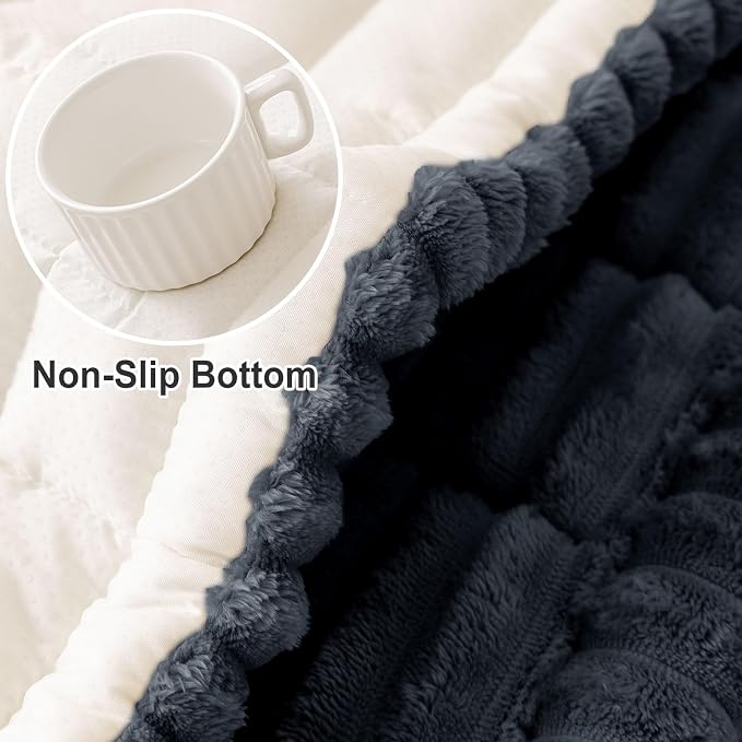 hyha Couch Cover for Dogs, Washable Non Slip Plush Flannel Sofa Protector | Thick Flannel, Anti-Slip Backing, Pet Hair & Scratch Protection, Fits Sofa & Loveseat (35.4" x 95") - Image 6