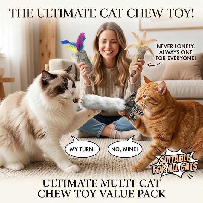 Cat Toy Rabbit Fur Feather 3pcs Gall Fruit Treat Kitten Kick Indoor | Kitten Teething Toy with Crinkle Paper, Rabbit Feathers Hunting Play, Catnip Gall Fruit Stress Relief, Kick Chew Interactive - Image 5