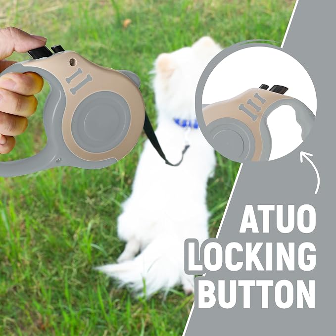 Retractable Dog Leash Automatic Telescopic Tractor Dog Tape | Pet Tape 10/16 FT Durable and Convenient, with Non-Slip Handle, Suitable for Small and Medium-Sized Dogs - Image 4