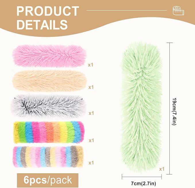 Cat Toys Pillows 6Pcs Catnip Kicker Toys for Cats Promotes Kitty Exercise - Image 2