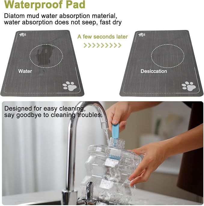 RIZZARI 8L Elevated Dog Water Dispenser: Senior Pets Filtered Hydration | Raised Stand Helps Reduce Neck Strain/Stainless Steel Bowl/Quiet Gravity-Fed Operation/for Multi-Pet Homes - Image 6