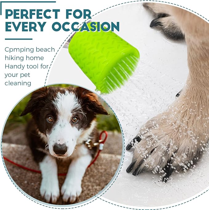 3 Pieces Portable Outdoor Shower for Dogs, Bottle Attachment Outdoor Water Sprayer Accessory, Works with Most Plastic Water or Soda Bottles from 16 oz to 2 Liters (Sky Blue, Light Green, Orange) | Portable Outdoor Use, Fits 16oz to 2 Liter Plastic Bott... - Image 4