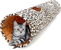 PAWZ Road XL Collapsible Cat Tunnel for Fat Cats & Rabbits - 51"x12" Extra Wide Pet Play Tunnel with 12-Inch Diameter for Large Cats, Small Dogs by PAWZRoad