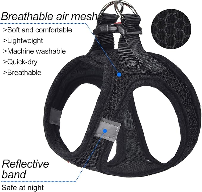 Dog Harness Step-in Breathable Puppy Cat Dog Vest Harnesses for Small Medium Dogs - Image 2