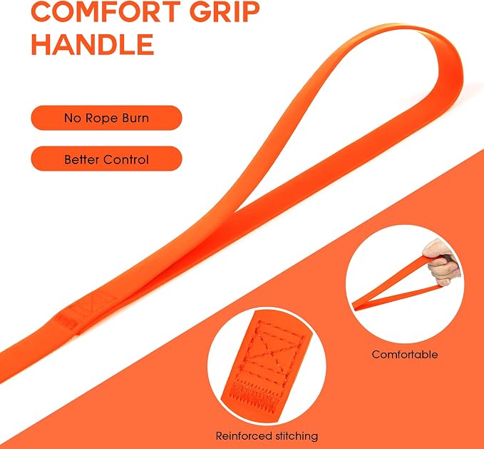 Wolfone Waterproof Dog Leash 50FT Long Line Training Recall Lead | 50FT Dog Leash: Heavy duty PVC coated long line with easy clean surface durable training rope for recall and outdoor use - Image 6