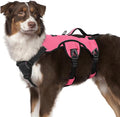rabbitgoo Escape Proof Dog Harness for Medium, No Pull with Lift Handle | No Escape, Full Soft Padded, Reflective Adjustable Vest, Leash Clip for Walking Hiking Training, Peach Pink, Medium by rabbitgoo