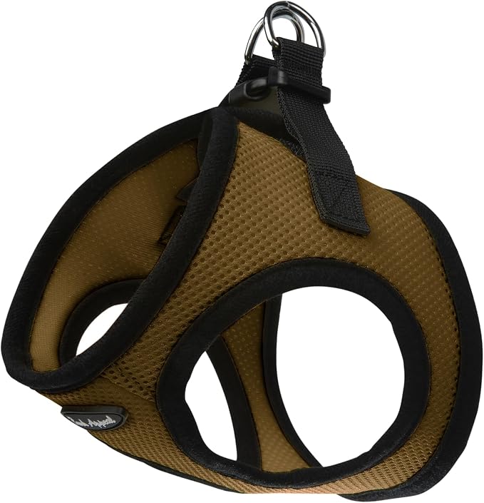 Bark Appeal Carmel Brown Step-in Dog Harness for 2XL to 3XL Sized Pets – Updated Sizing, Re-Measuring is Essential – Soft Vest Harness – Anti-Choke with Adjustable Strap & Heavy Duty Clip – XXXL by BarkAppeal