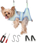 Guzekier Pet Dog Grooming Hammock Harness for Cats & Dogs, Dog Sling for Grooming, Dog Hammock Restraint Bag with Nail Clippers/Trimmer, Nail File, Pet Comb,Ear/Eye Care by Guzekier