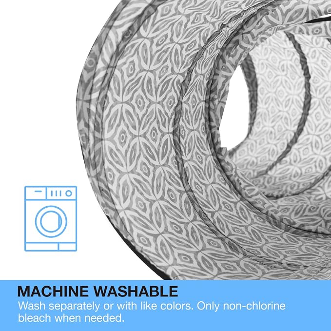 Tempcore Cat Tunnel for Indoor Cats, 3 Way Collapsible Pet Play Tunnel with Teaser Wand, Peek Holes & Hanging Ball, Interactive Tube for Kittens & Rabbits, Grey Coin - Image 6