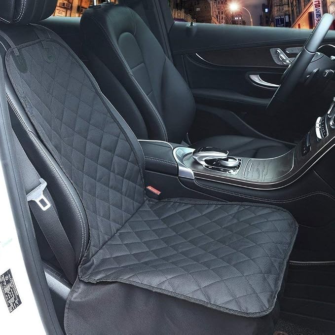 AsFrost Dog Seat Cover Cars Trucks SUVs, Thick 600D Heavy Duty Pets Car Seat Cover, Waterproof & Wear-Resistant Durable Nonslip Backing & Hammock Convertible, Black, 2 Pack | Thick 600D Oxford, Heavy Duty, Waterproof & Wear-Resistant, Durable Nonslip B... - Image 3