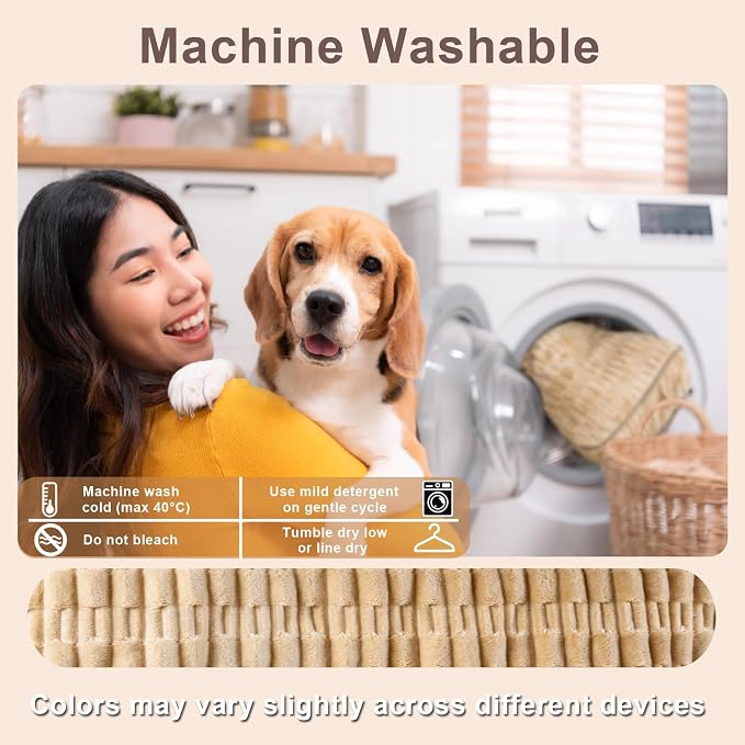 Dog Car Seat Cover, Soft Plush Waterproof Back Seat Protector, Tan | Non-Slip Backing, Full Bench Coverage, Hair, Dirt & Scratch Defense, Machine Washable, Fits Cars, SUVs & Trucks - Image 6