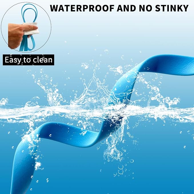 Waterproof Long Leash Durable Dog Recall Training Lead Great for Outdoor Hiking, Training, Yard, Beach and Swimming (Sky Blue, 15ft) - Image 2