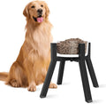 Dog Bowl Stand for Medium & Large Dogs, Adjustable Width 7-10.6" Raised Dog Food Stand, 11 inch Tall Elevated Single Holder, Black (Bowl Not Included) by TIDANT