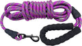 MayPaw 30ft Long Rope Dog Leash for Large Medium Dogs Soft Handle Dog Lead | 1/2-In Thick Lead, 6/8/10/15/20/30FT Training Leash, 14+ Colors (30ft * 1/2", purple) by MayPaw