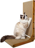 Cat Scratcher, L-Shaped Cat Scratching Pad, 23 Inch, Small | Recyclable Cardboard for Vertical or Horizontal Scratching, Ideal for Indoor Cats and Helps Protect Furniture, Durable Use by AGYM