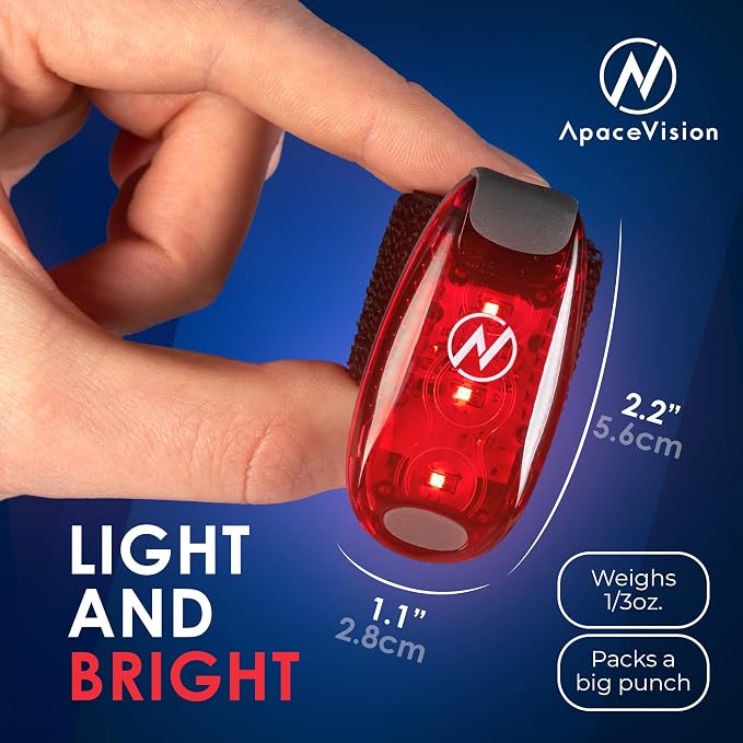 LED Safety Light (2 Pack) - Clip On Strobe/Running Lights for Runners, Dog, Bike, Walking, Boat, Kayak, Stroller and More - High Visibility Accessories for Your Reflective Gear, Bicycle - Image 5