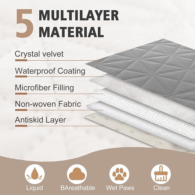 Ameritex Sofa Cover Waterproof for Seats Couch Cover for Dogs Pet Couch Cover Velvet for Chair Loveseat Sofa Machine Washable - Image 3