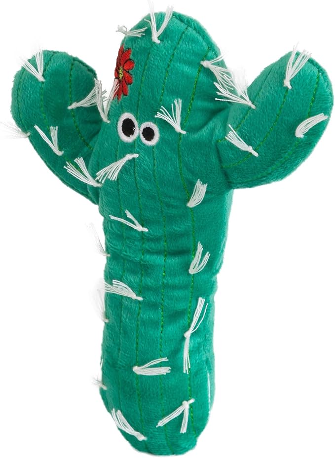 Mad Cat Big Cactus Kicker Catnip & Silvervine Crinkle Cat Toy, Pack of 1 | Encourages bunny kicks and wrestling, fun plant themed design, engaging solo play for felines, sparks natural prey instincts - Image 2