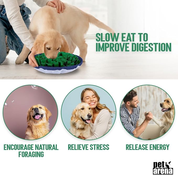 PET ARENA Adjustable Snuffle Mat for Dogs Puzzle Feeder Toy | Promotes natural hunting instincts, reduces boredom, supports mental stimulation, and provides engaging playtime for pets. - Image 6