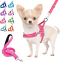 Lukovee Small Dog Harness and Leash Set, No Pull Soft Padded Vest | Both Neck & Chest Adjustable, Reflective, Puppy Harness with 4ft Lightweight Anti-Twist Dog Leash for Small Dogs (Pink, S) by Lukovee