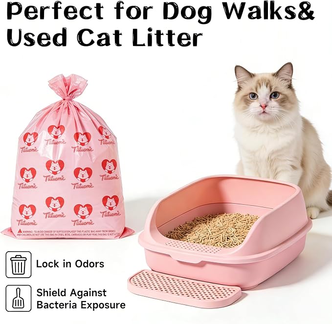 Dog Poop Bags with Holder and 105 count,Extra Thick Odor-Blocking Pet Waste Bags,Scented and Eco-Friendly - Image 5