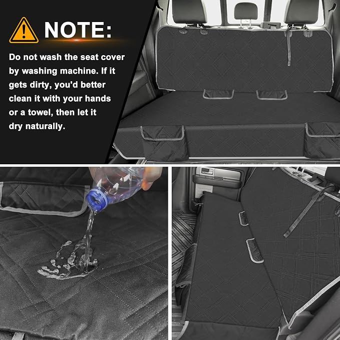 Dog Car Seat Cover for Toyota Camry 2012-2025 | Waterproof Pet Bench Seat Cover for Back Seat, 600D Heavy Duty Scratch Proof Nonslip Truck Seat Covers for Dogs - Image 6