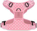 Rnivvi No Pull Dog Harness, Cute Reflective Large Sized Puppy Harness, Adjustable Soft Padded Vest for Large Dogs, Heavy Duty Pet Vest with Easy Control Handle for Walking Training, Pink Hearts by Rnivvi