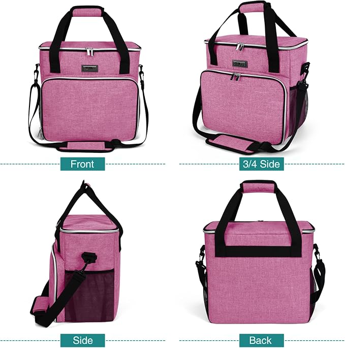 BAGLHER Dog Travel Bag, Pet Travel Bag (ALL Pet Travel Supplies), With 2 Pet Food Containers and 2 Collapsible Silicone Bowls; Essential Kits for Pet Travel Pink - Image 2