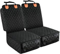 PETICON 2 Pack Pet Car Seat Cover for Front Seat, Captain Chair Seat Cover | Waterproof Pet Seat Protector, Full Protection with Side Flaps, Non-Slip, Large Front Storage Pocket, Fits Cars/Trucks/SUVs by PETICON