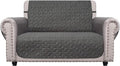 Ameritex Loveseat Cover Water-Resistant Quilted Furniture Protector with Back Nonslip Paws Slipcover for Dogs, Kids, Pets Loveseat Slipcover Stay in Place for Leather (Green, 46'') by Ameritex
