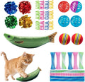 33-Pack Cat Toys for Indoor Cats & Kittens, Interactive Cat Toy | Kitten Toys for Indoor Kittens Set: Jingle Balls, Crinkle Balls, Springs & Catnip - Ideal for Boredom Relief & Self Play by Unknown