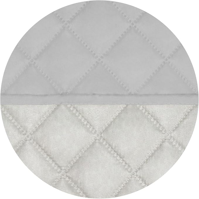 PureFit Reversible Quilted Couch Covers for Dogs Loveseat Sofa Cover 54" | Light Gray/Ivory, Water Resistant Couch Protector, Washable Pet Couch Cover with Non Slip and Elastic Straps For Kids - Image 5