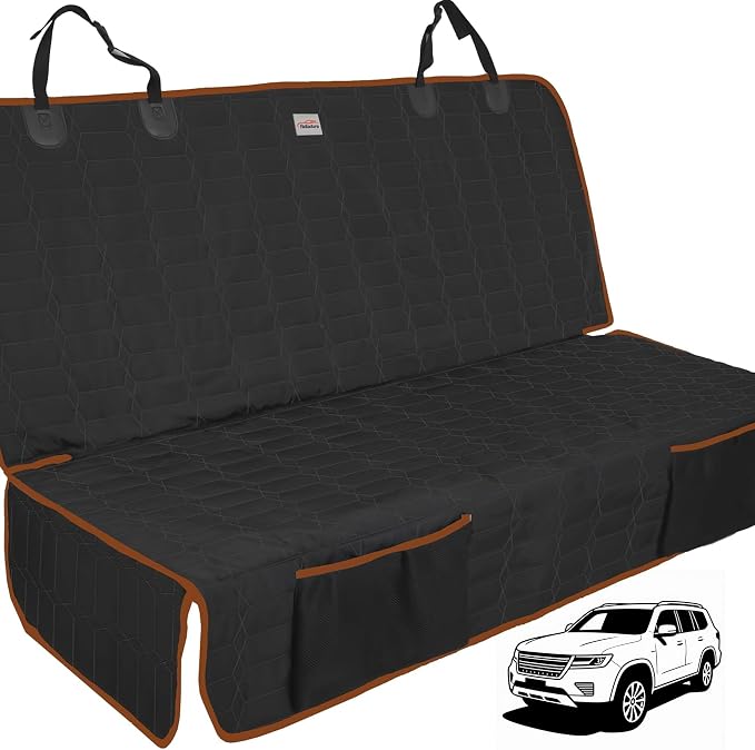 Reliadura Dog Seat Cover for Back Seat Waterproof Bench Seat Covers for SUV Washable Car Seat Covers for Dogs Non-Slip Pet Seat Cover for Back Seat Heavy Duty Protector for SUVs by Reliadura