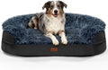 iweepet Fluffy Orthopedic Dog Beds for Large & Extra Large Dogs, 41" Calming Dog Sofa Bed with Supportive 28D Egg-Crate Foam, Removable Washable Cover, Waterproof Lining, for Puppy,Senior,Sick by iweepet