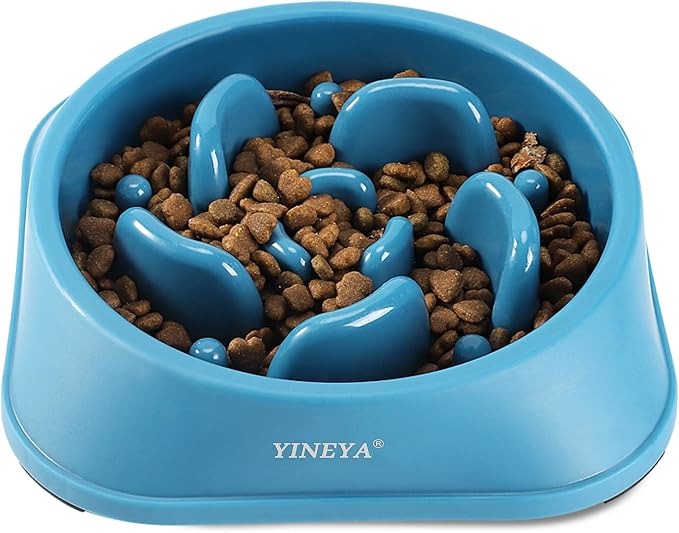 YINEYA Slow Feeder Dog Bowls, Pet Supplies That Slow Down Eating, Pet Food Bowls, Maze Dog Puzzle Feeder for Medium Breed by YINEYA