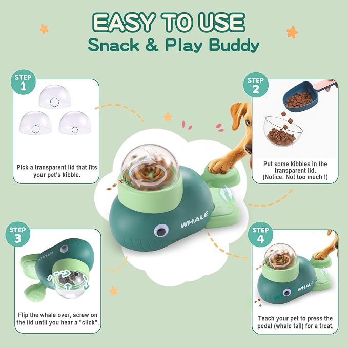 Interactive Dog Toys & Cat Toys for Indoor Cats, Dog Puzzle Toy Slow Feeder Bowl, Puppy Enrichment Toys, Interactive Cat Toys, Dog Feeder Puzzle Toy for Smart Dogs to Keep Them Busy With Silicone Mat - Image 4