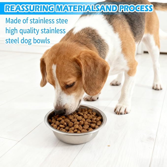 12 PCS Small Metal Dog Bowls Stainless Steel | Pet Food and Water Bowls, For Dogs & Cats, Rust-Resistant, Easy to Clean, Dishwasher Safe - Image 4