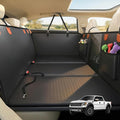 Back Seat Extender for Dogs, Hard Bottom Dog Car Seat Cover, Upgraded Waterproof PU Leather, Easy to Clean, Anti-Scratch & Durable Hammock for Full Size Trucks, Holds 400lbs by Unknown