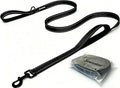Heavy Duty Dog Leash - 2 Handles by Padded Traffic Handle for Extra Control, 6foot Long - Perfect for Medium to Large Dogs (6 ft, Black) by JEWOSTER