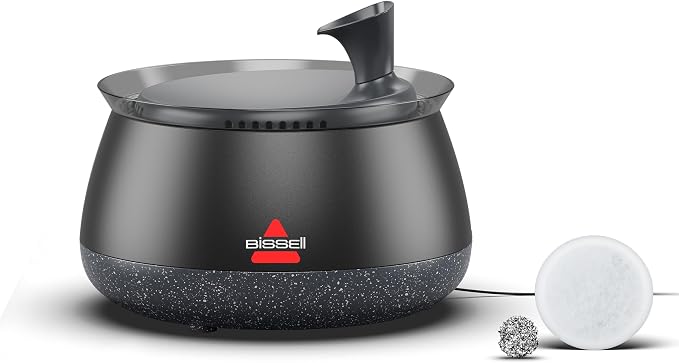BISSELL HydrateWell Cat Water Fountain, 91oz, 4408 | Wireless pump; SlimeShield technology; 5-layer filtration; ultra-quiet operation; automatic dispensing by Unknown