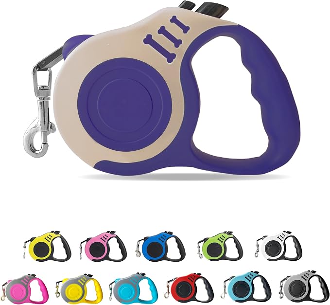 Retractable Dog Leash Automatic Telescopic Tractor Dog Tape | Pet Tape 10/16 FT Durable and Convenient, with Non-Slip Handle, Suitable for Small and Medium-Sized Dogs by LIEVUIKEN