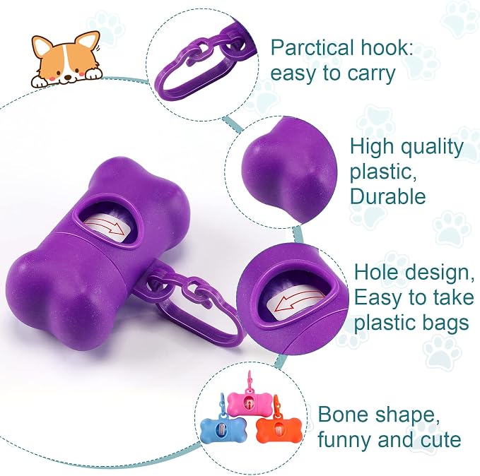 Zhehao 50 Pack Dog Poop Bag Holders for Leashes | Clip-on waste bag holders attach to leashes, belts, or pet gear for walks, travel, parks, homes, and pet businesses - Image 6
