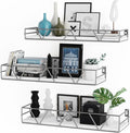 Floating Shelves Set of 3, Wood Wall Shelf, Farmhouse Shelf for Bedroom | Wall Mounted Floating Shelf for Living Room, Bedroom, Bathroom, Kitchen, Office by Amoot
