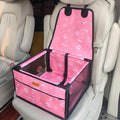 Pet Dog Booster Seat, Upgrading the Framed wall to Prevent Collapse，Breathable and Foldable Pet Car Basket，Removable andWashable pet car seat (Frame Pink) by Unknown